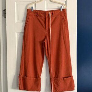 Pilcro Women's Flare Jeans in Rust Runs Big Great for the Fall